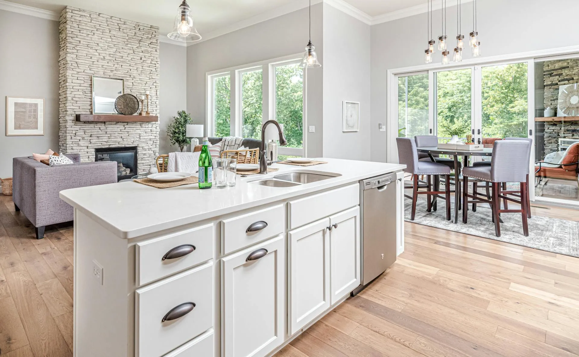 Open kitchen interior design by FurnoSpace™
