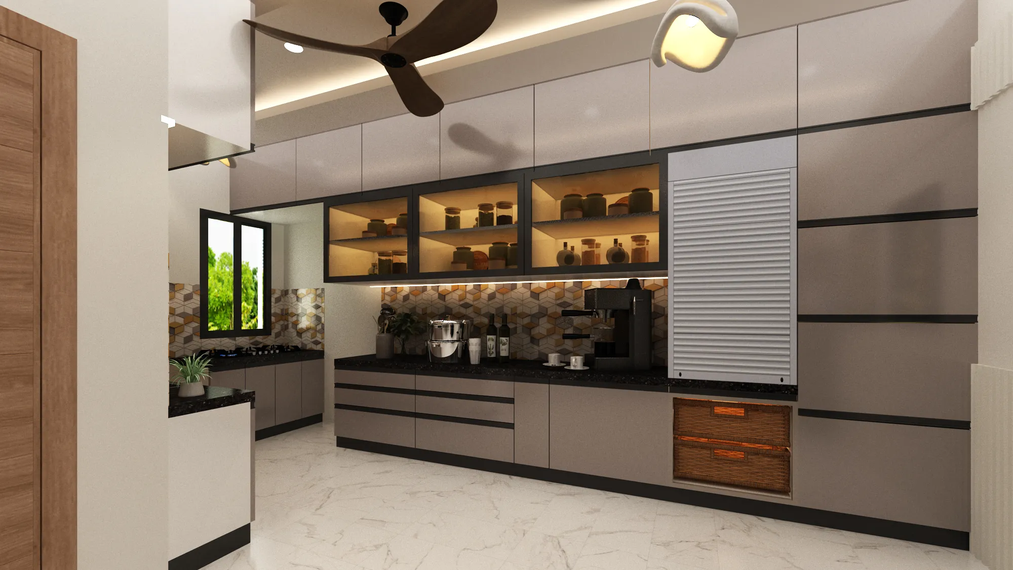 Straight Kitchen